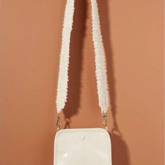 Anthropologie Pearl Embellished Bag Strap Cottage Core Boho NWOT - Picture 5 of 5